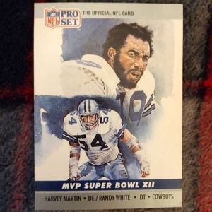 1990 Pro Set Super Bowl MVP's #12 Harvey Martin & Randy White Dallas Cowboys